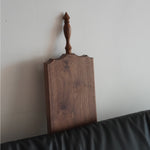 Natural walnut serving tray with smooth grain finish