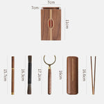 Natural wood tea set with timeless design and craftsmanship