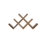 Natural wood wine storage rack with smooth grain finish