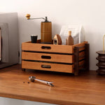 Open Stack Solid Wood Drawer Organizer