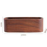 Peaks wooden card holder made from natural solid wood