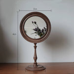 Premium desktop makeup mirror with natural texture