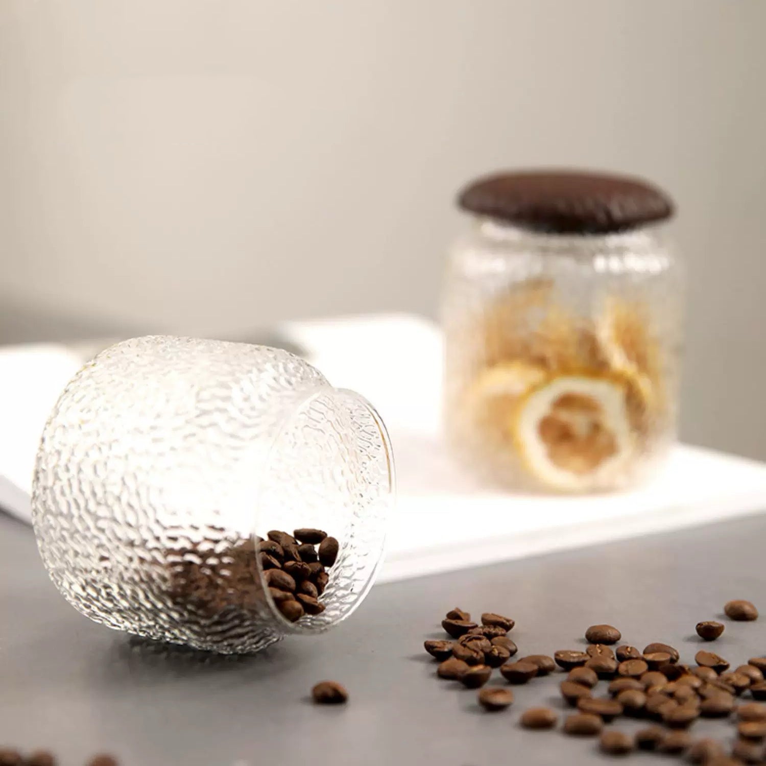 Premium glass canister set for coffee lovers and home brewing