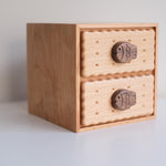 Premium solid wood box with elegant natural texture