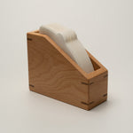 Premium walnut coffee organizer with elegant natural texture
