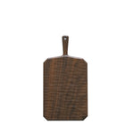 Premium walnut cutting board with elegant sculpted design