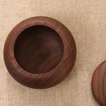 Premium walnut tea canister for tea lovers