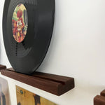 Side A Solid Walnut Wall-Mounted Vinyl Record Display Shelf