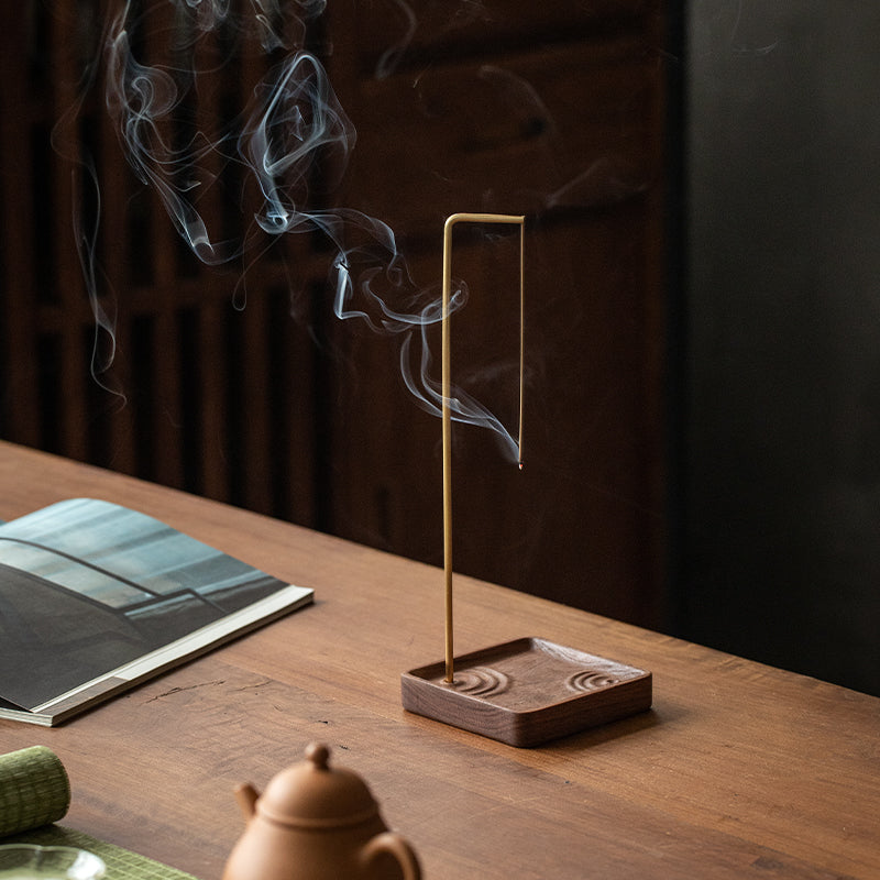 Slowpoke wooden incense holder made from natural walnut wood