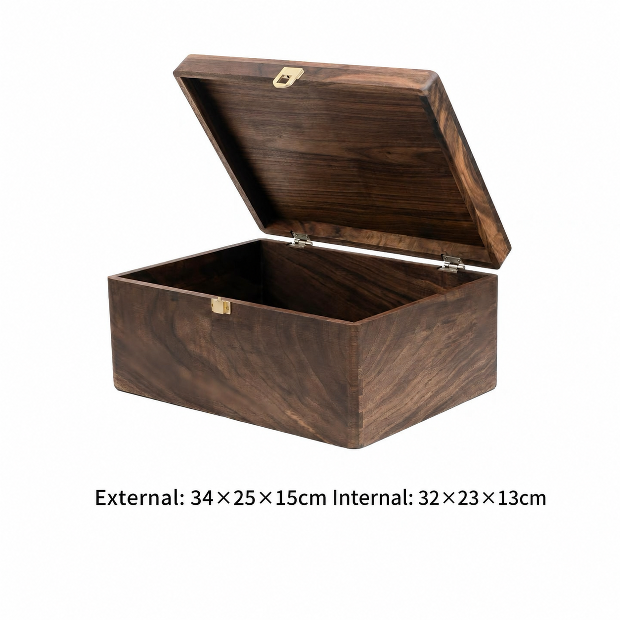 Solid Walnut Storage Box with Lid