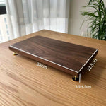 Solid walnut audio stand for Marshall speakers