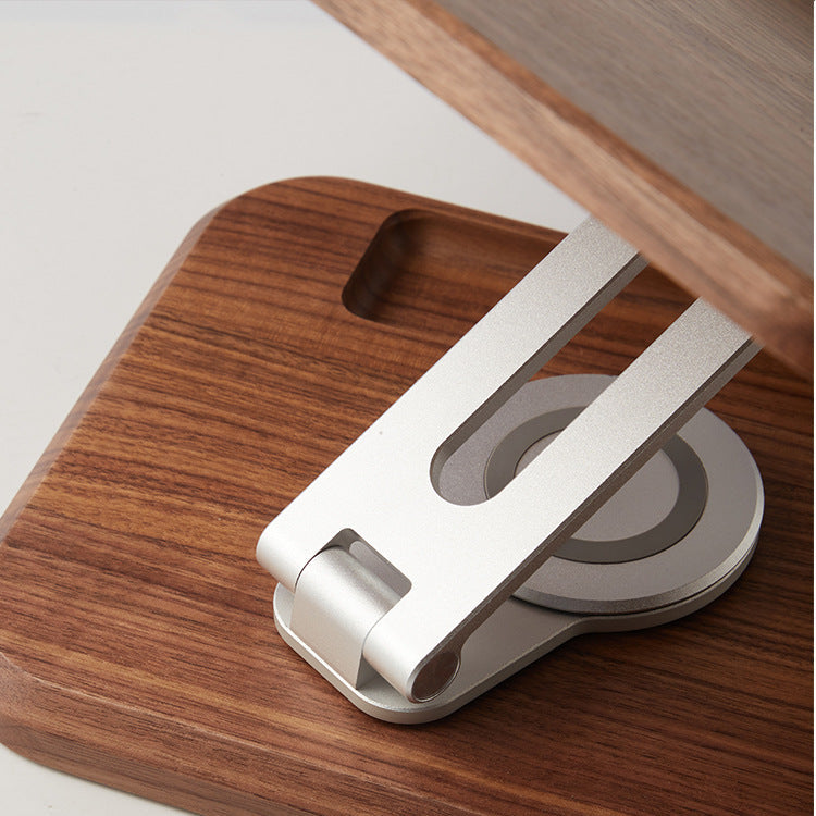 Solid walnut book stand for reading and workspace use
