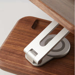 Solid walnut book stand for reading and workspace use
