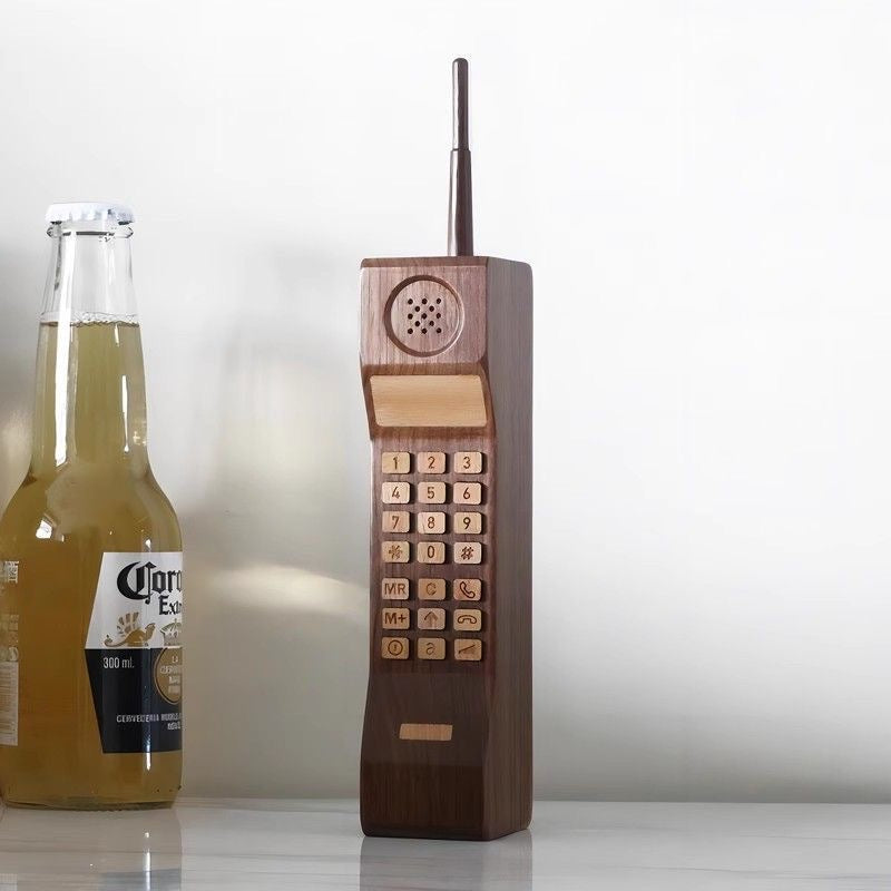 Solid walnut bottle opener and desk ornament with unique design