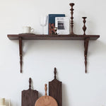 Solid walnut candlestick holder for home decor and dining