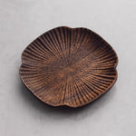 Solid walnut coaster set with leaf design for table decor