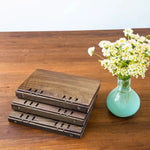 Solid walnut cover notebook for writing and journaling