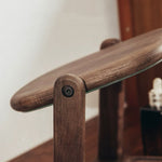 Solid walnut desktop mirror for bedroom and vanity use
