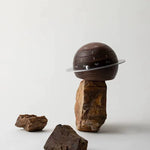 Solid walnut desktop perpetual calendar for office and home decor