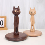 Solid walnut freestanding tissue box cover for home decor