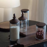 Solid walnut serving board with cottage style design