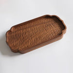 Solid walnut serving tray for refined everyday use