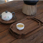 Solid walnut tray for kitchen dining and home entertaining