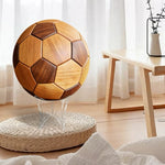 Solid wood 3D soccer puzzle with creative design