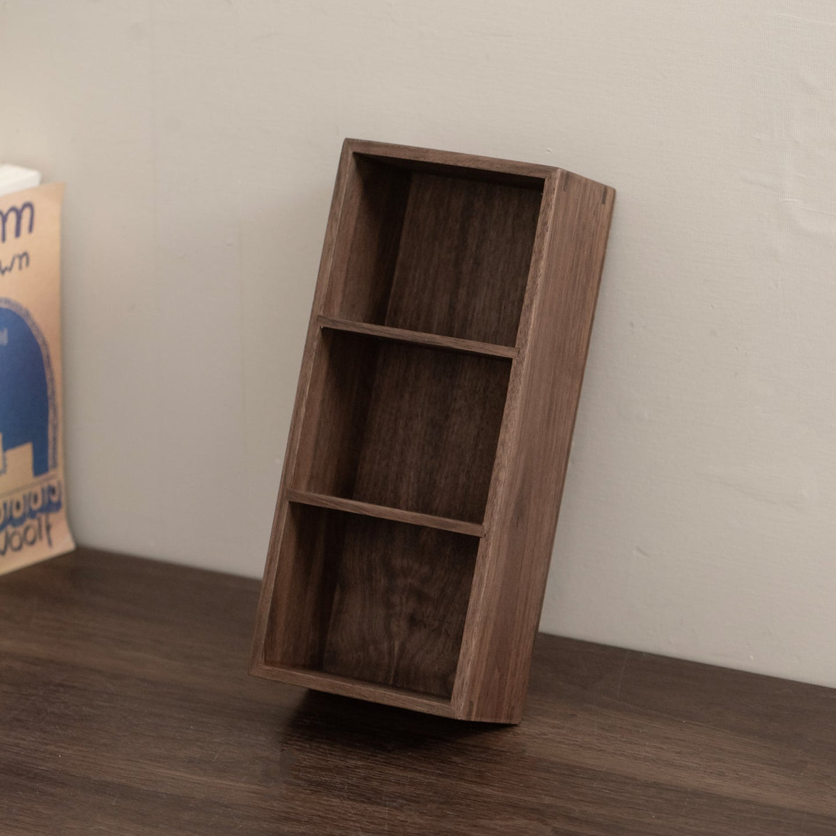 Solid wood beverage organizer for home and office use