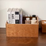 Solid wood desk organizer for workspace organization