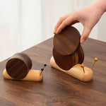 Solid wood drink coasters for coffee table and dining use