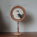 Solid wood framed mirror for home decor and personal care