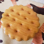 Solid wood heat resistant trivet for kitchen and dining table