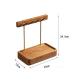 Solid wood key rack with practical storage design