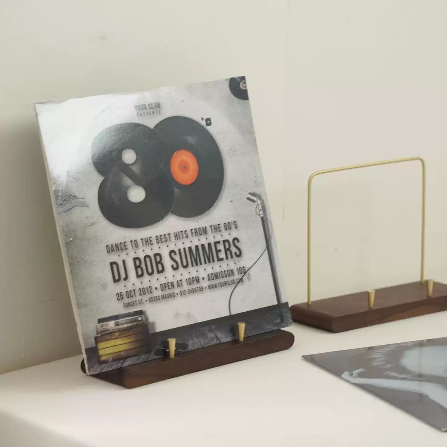 Solid wood media display stand for home and office decor