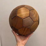 Solid wood puzzle toy with sports inspired design
