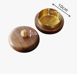 Solid wood smoking accessory with functional lid design