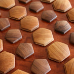 Solid wood soccer puzzle for interactive play and decoration