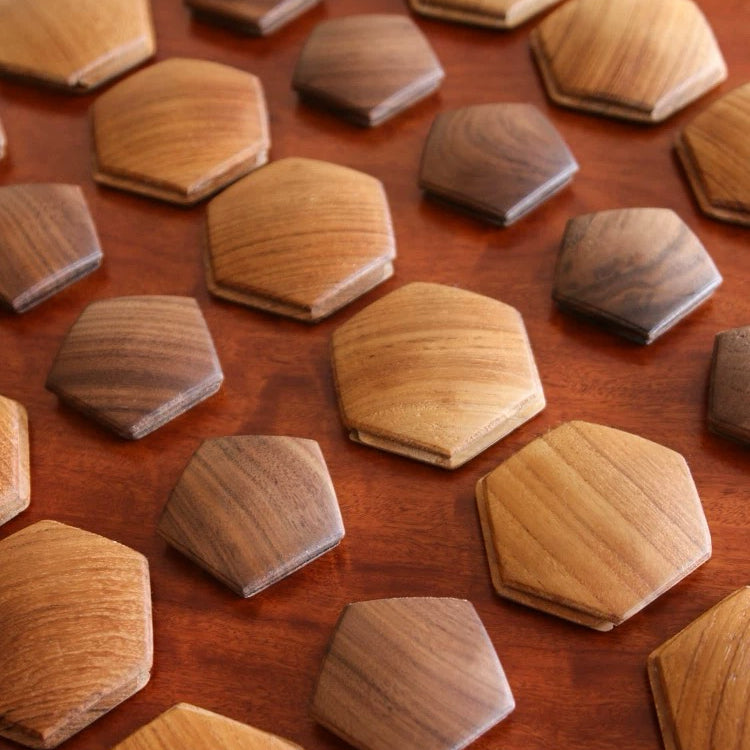 Solid wood soccer puzzle for interactive play and decoration