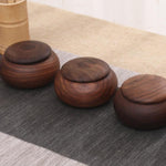 Solid wood tea holder for organized tea preparation