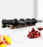 Solid wood wine holder for kitchen and dining decor