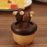 Sprouts Solid Wood Fruit Pick Set