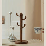 Desert tree wooden cup holder made from natural walnut wood
