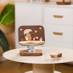 Walnut adjustable stand for mobile devices and tablets