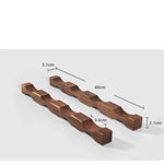 Walnut wine rack set for stylish home entertaining