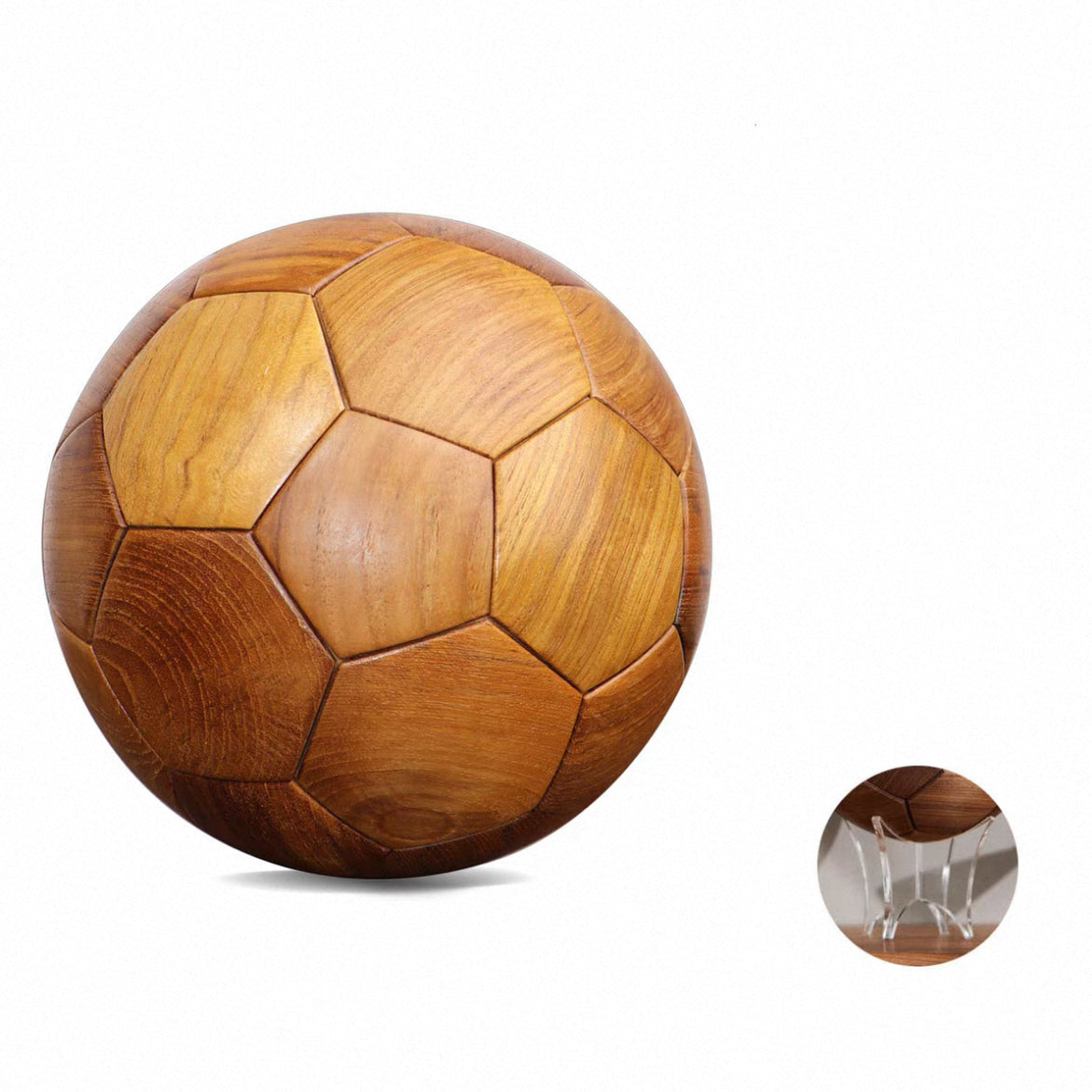 Natural wood 3D puzzle with smooth grain finish