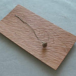 Natural wood serving tray with smooth grain finish