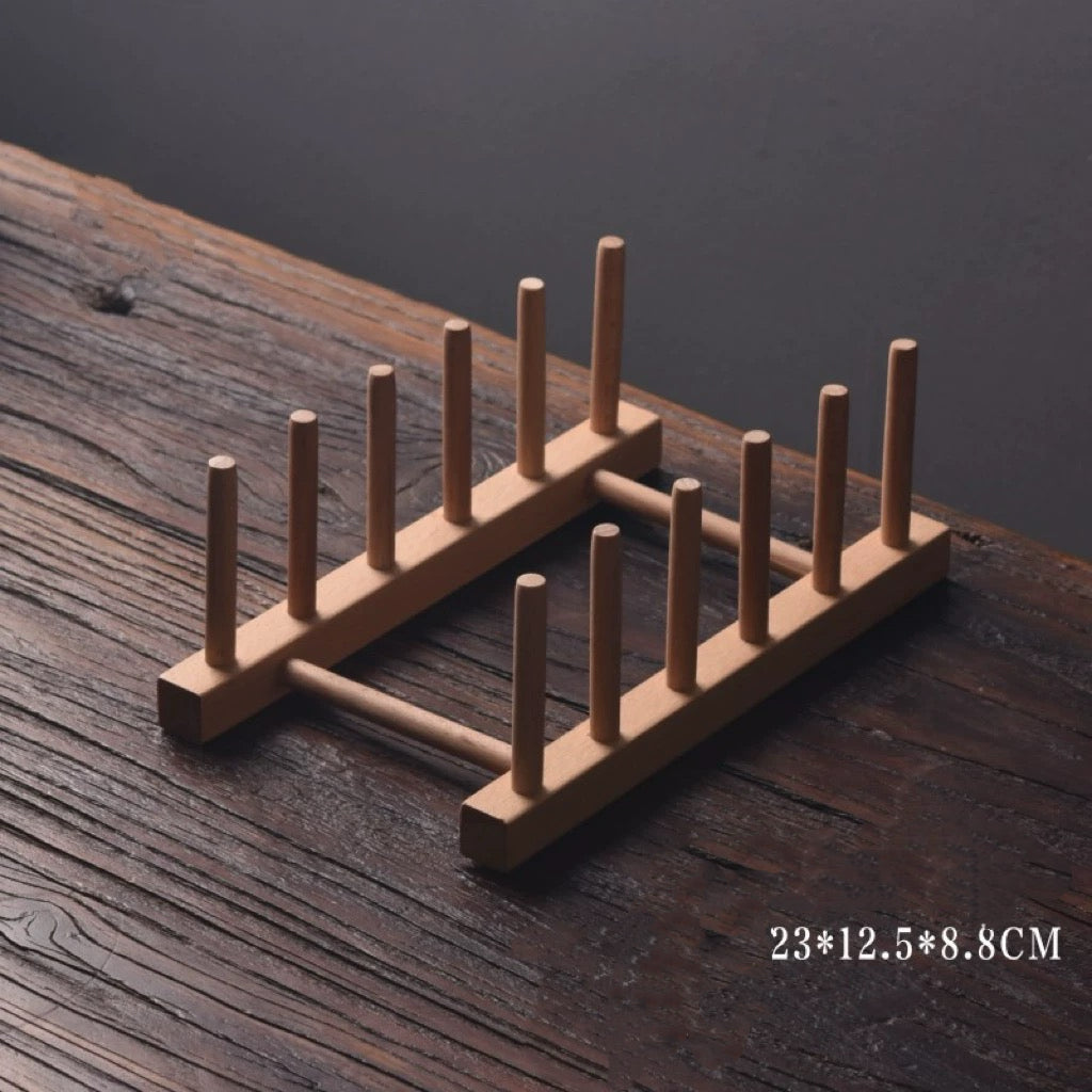 Wooden CD holder for showcasing favorite music collections