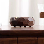Wooden ashtray with functional windproof design