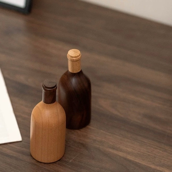 Wooden bottle opener with smooth grain finish